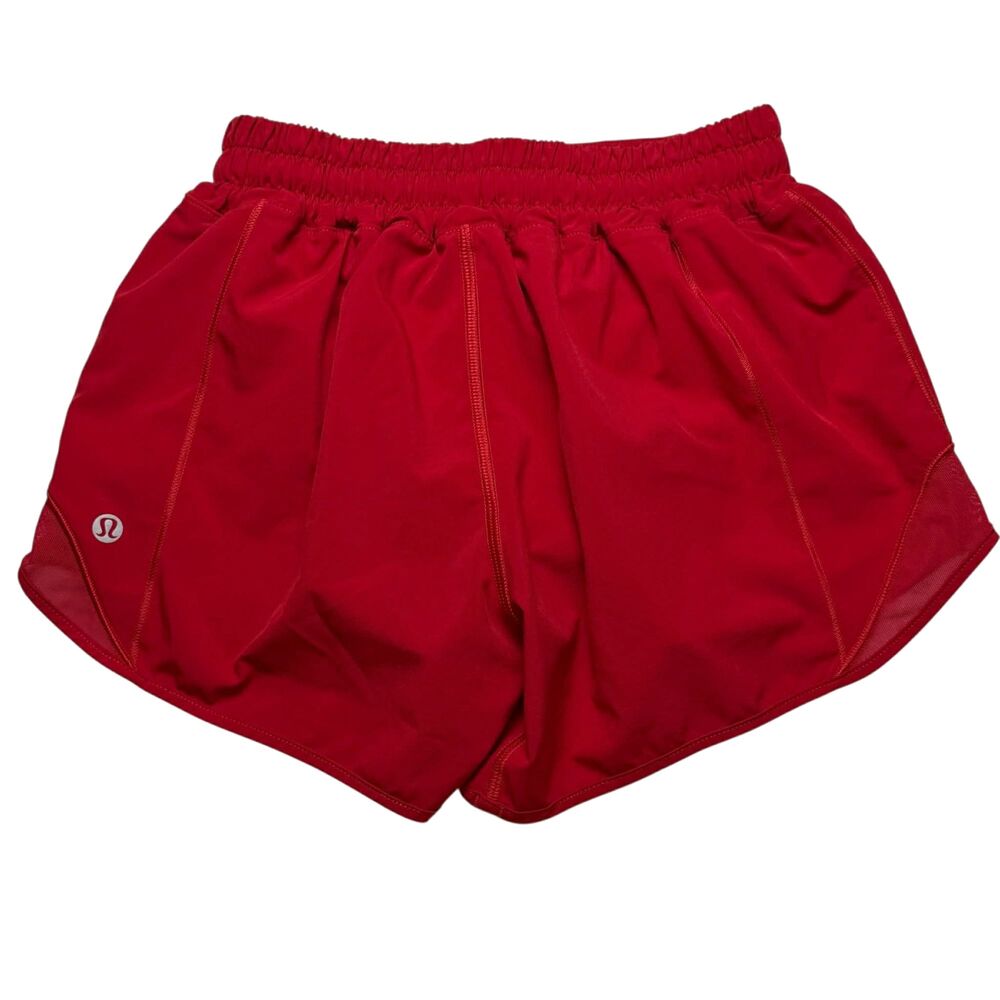 Lululemon Hotty Hot Short *Long 4" Dark Red - Picture 4 of 8
